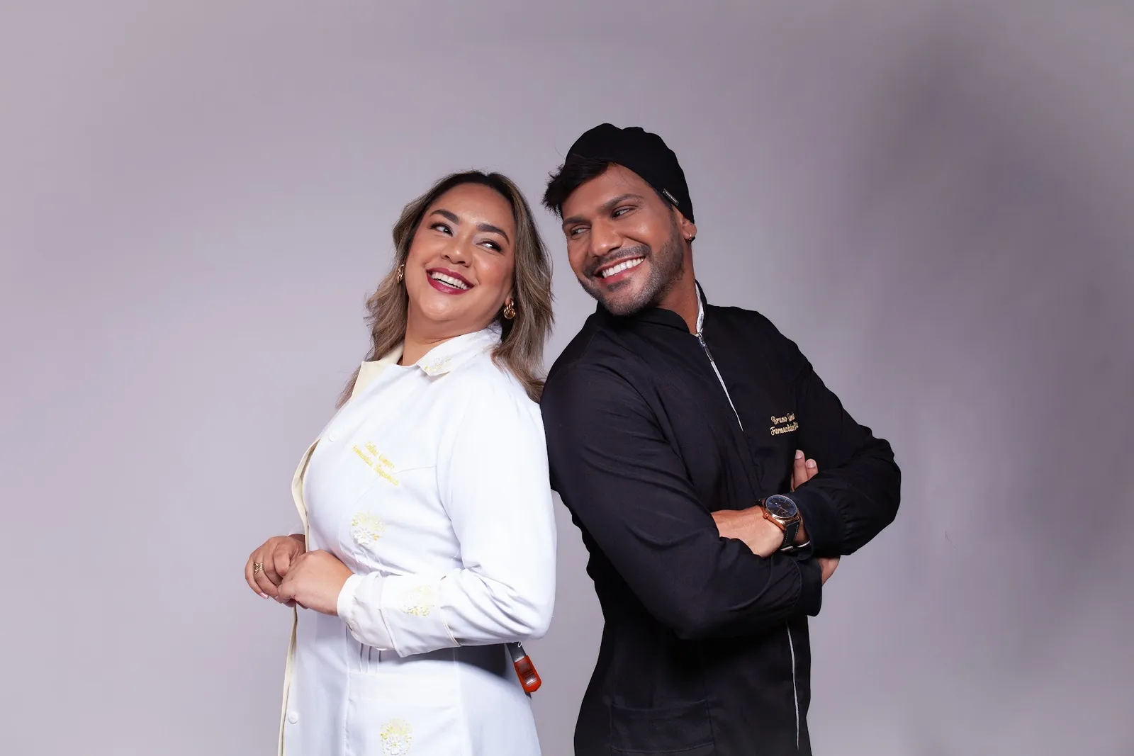 Dr. Brunno Carneiro e Leilane, da Clínica LeBrun